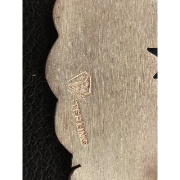 Vintage Francisco Rebajes Modernist Sterling Silver Poppy Brooch Signed - Picture 3 of 7